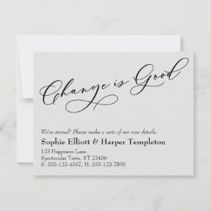 El cambio elegante es una buena Invitación Gris en