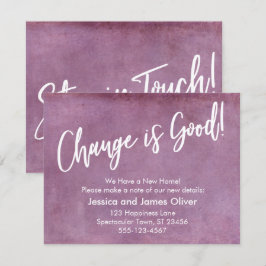 ¡El cambio es bueno! Invitación de movimiento rosa