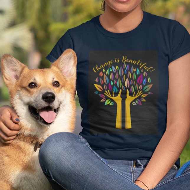 "El cambio es hermoso" Personalizar camiseta de mu (Subido por el creador)