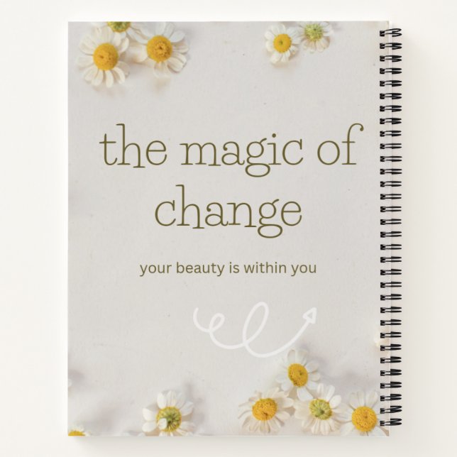 el cambio mágico . cuaderno inspirador (Reverso)