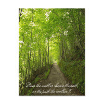 ¿El caminante elige la trayectoria? Postal