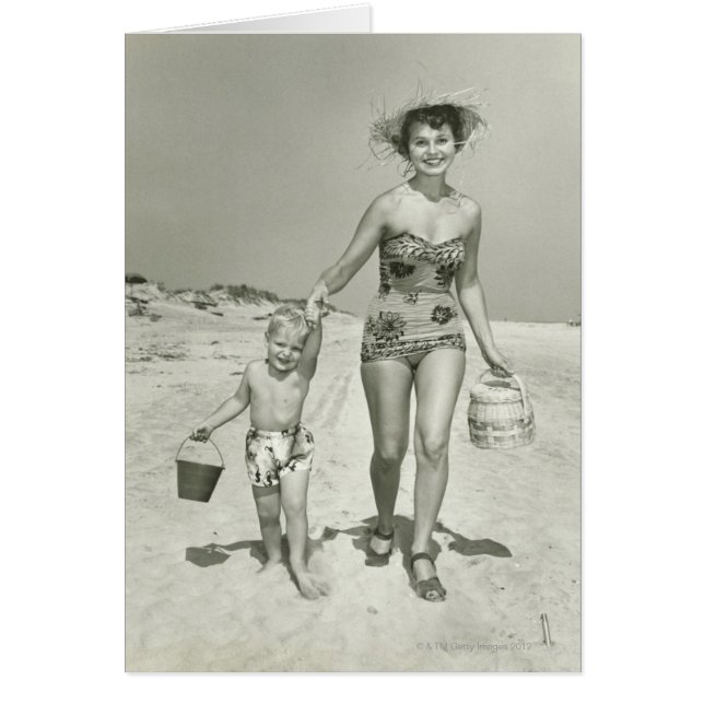 El caminar de la madre y del hijo (Frente)