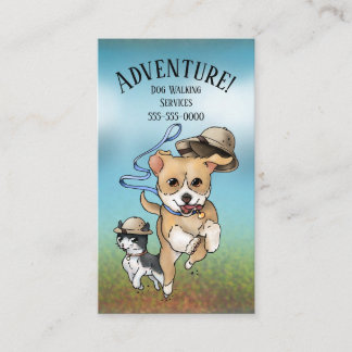 El caminar del perro o tarjeta de visita del