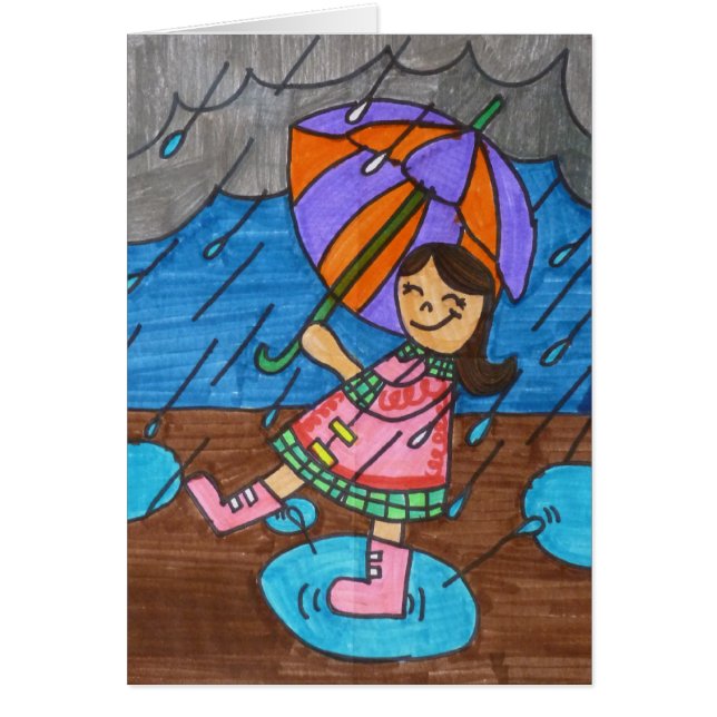 El caminar en la lluvia (Frente)