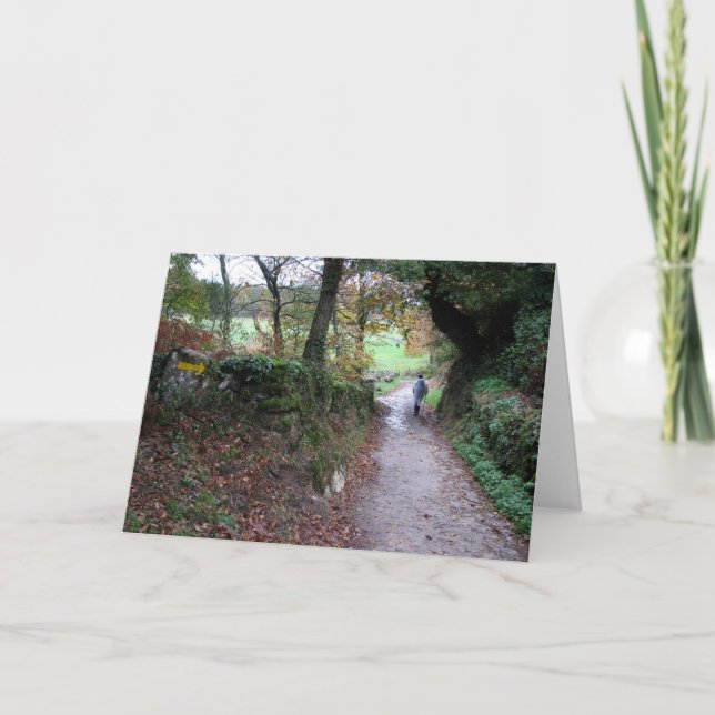 El caminar en la tarjeta de Galicia (Anverso)