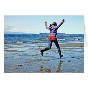 El caminar en tarjeta del agua