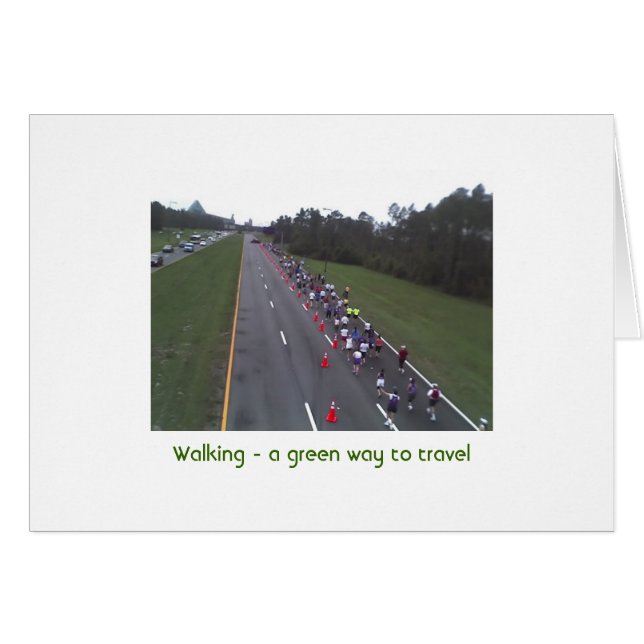 El caminar - una manera verde de viajar (Anverso (Horizontal))