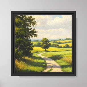 El camino a la granja para una decoración rústica