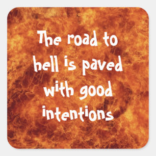 El camino a los Pegatinas de la Plaza del Infierno