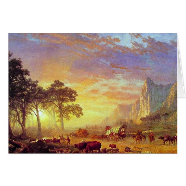 El Camino de Oregón, Albert Bierstadt (Anverso (Horizontal))