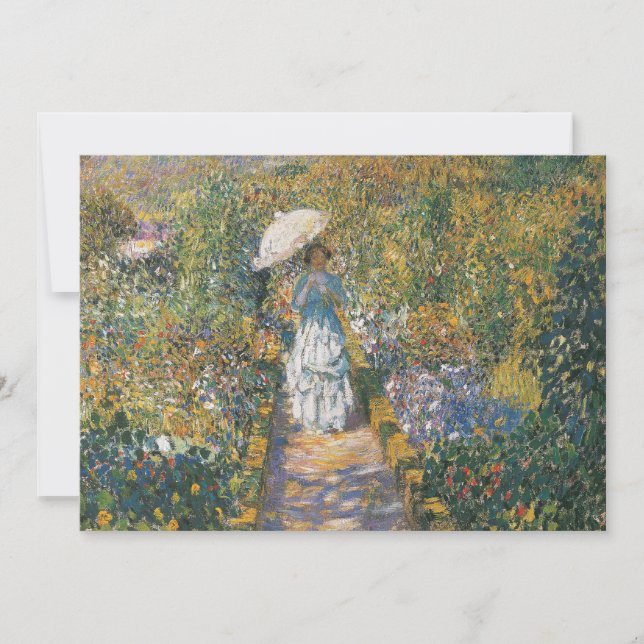 El camino del jardín | Frederick Carl Frieseke (Anverso)