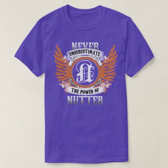 El Camisa de Nombre Nutter Nunca Subestima El Pode (Diseño del anverso)