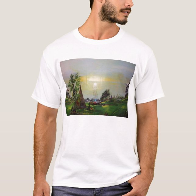 El camisetas de los hombres del paseo de la isla (Anverso)