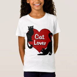 El camisetas del niño del amante del gato de la