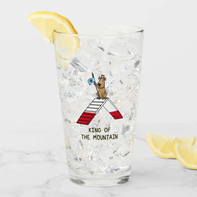 El campeón rey de la agilidad del perro de montaña (Anverso (hielo))