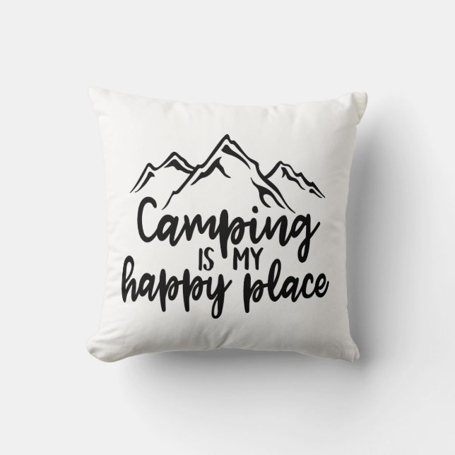 El camping lindo es mi almohada de decoración de l (Anverso)