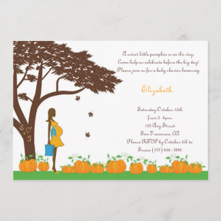 El campo de las calabazas Boy Baby Invitaciones