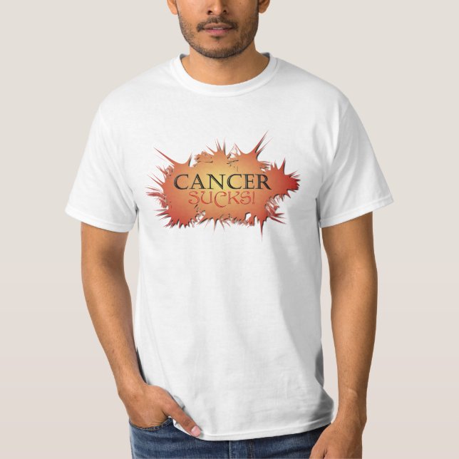 El cáncer chupa la camiseta gráfica (Anverso)