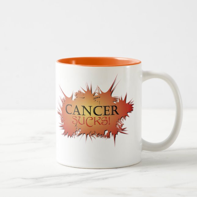 El cáncer chupa la taza de café (Derecha)