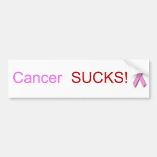 ¡El cáncer CHUPA! Pegatinas para el parachoques
