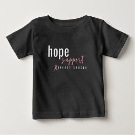 el cáncer de mama espera apoyo. Camiseta para bebé