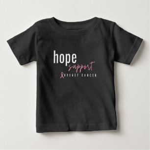 el cáncer de mama espera apoyo. Camiseta para bebé