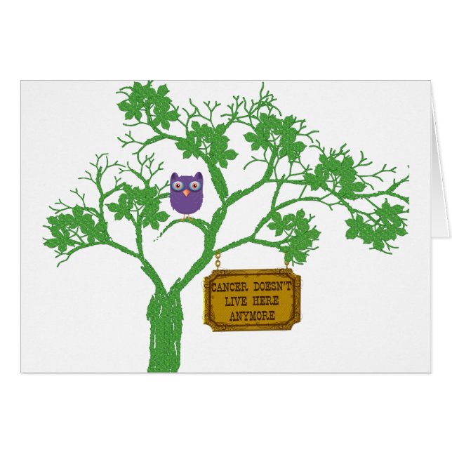 El cáncer no vive aquí búho de árbol (Anverso (Horizontal))