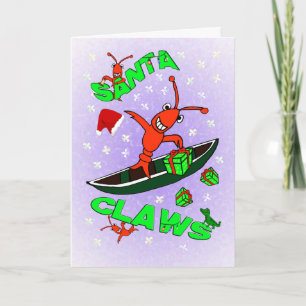 El cangrejo Santa de Cajun agarra navidad