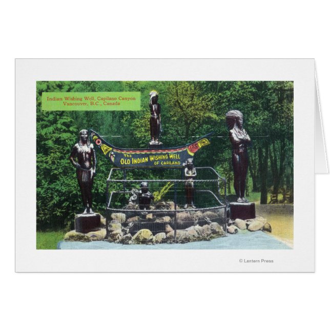 El cañón de Capilano en India deseando buenas vist (Anverso (Horizontal))