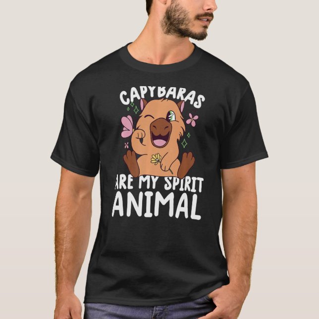 el capibara es mi camiseta animada, un capibara di (Anverso)