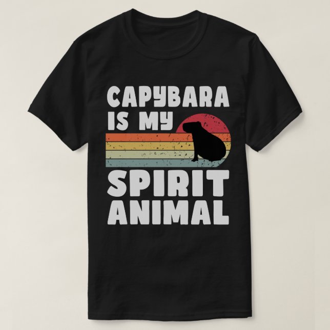 El Capibara es mi camiseta animal espiritual (Diseño del anverso)
