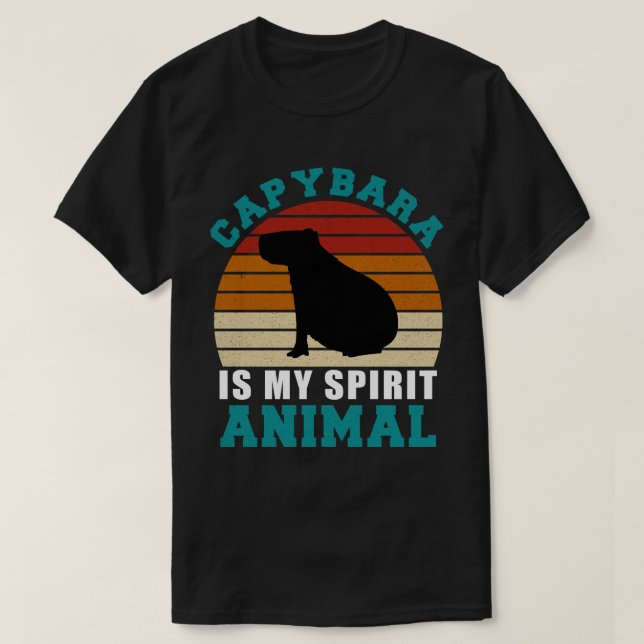 El Capibara es mi camiseta animal espiritual (Diseño del anverso)