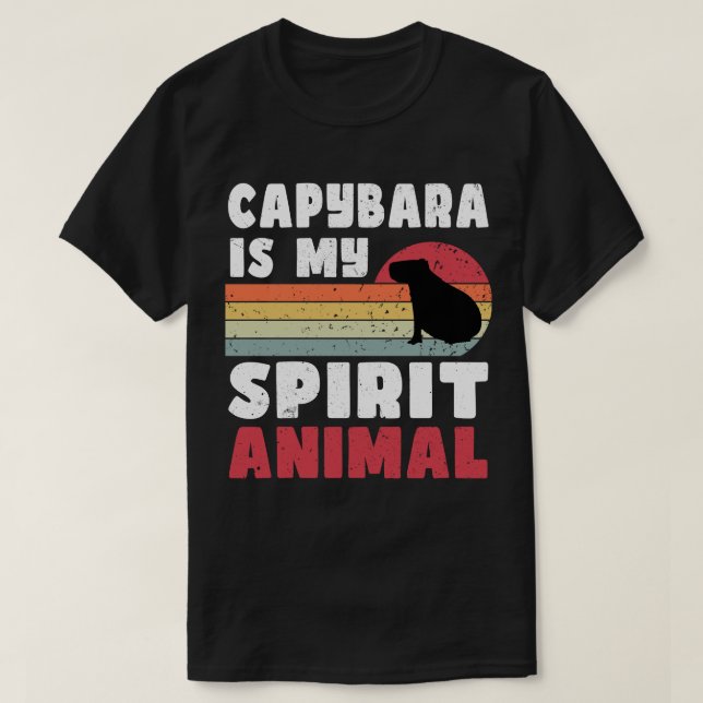 El Capibara es mi camiseta animal espiritual (Diseño del anverso)