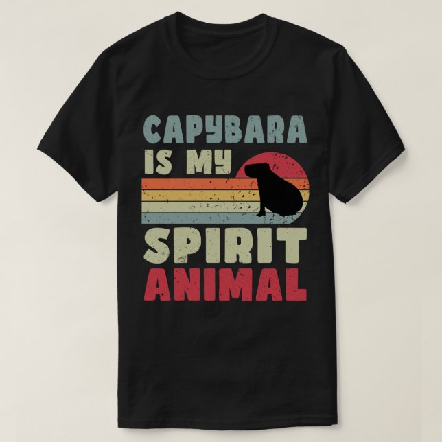 El Capibara es mi camiseta animal espiritual (Diseño del anverso)