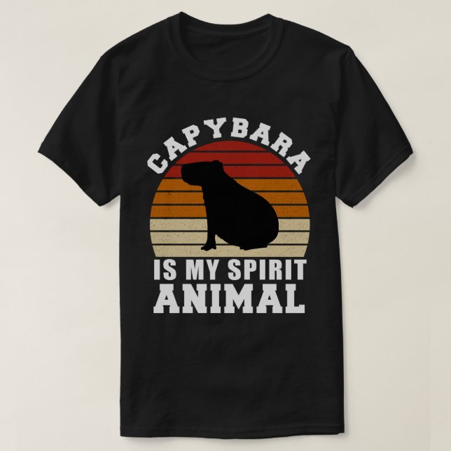 El Capibara es mi camiseta animal espiritual (Diseño del anverso)