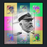 El capitán de arte pop Smith de RMS Titanic<br><div class="desc">El capitán Smith se parecía exactamente a la forma en que debía verse el capitán de un gran barco. También fue carismático. El viaje inaugural de Titanic debía ser su último encargo antes de retirarse. Como resultó, por supuesto, fue su última misión, y como los capitanes deben, bajó con su...</div>