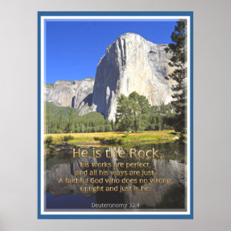 EL CAPITAN - Deuteronomio IMPRESIÓN POSTER 32:4