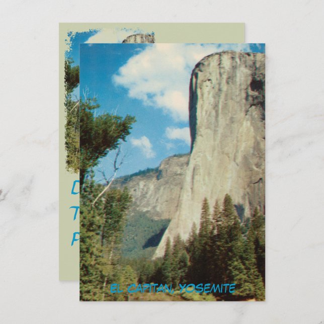 El Capitán, la invitación de cosecha yosemite (Anverso / Reverso)