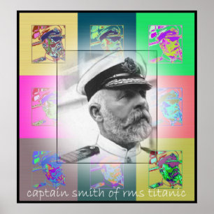 El capitán Smith del arte pop del RMS titánico