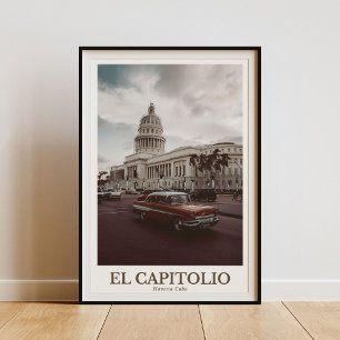 El Capitolio, La Habana Cuba - Arte mural de época