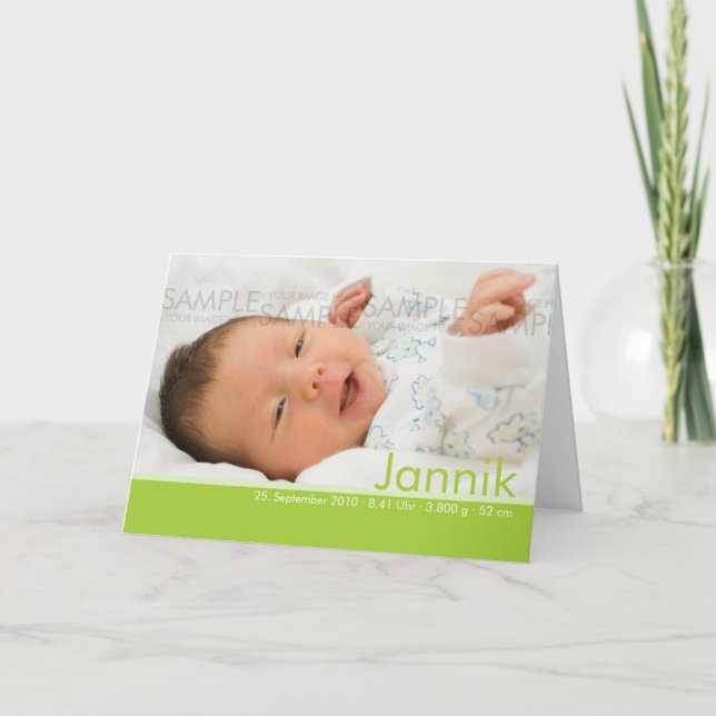 El caramelo colorea Geburtskarte - invitación del (Anverso)