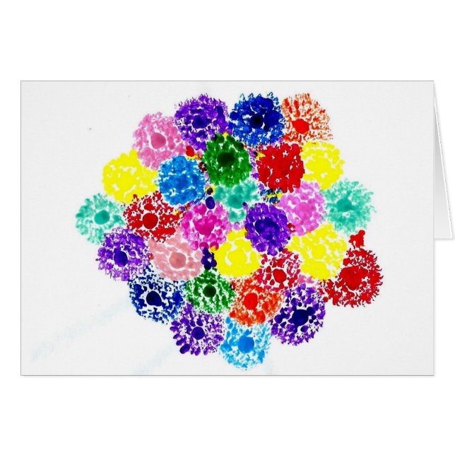 El caramelo riega la tarjeta del artista del (Anverso (Horizontal))