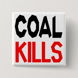 El carbón mata a la insignia/al botón