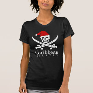El Caribe piratea la camisa del Scull del navidad
