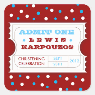 El carnaval azul blanco rojo admite a un pegatina