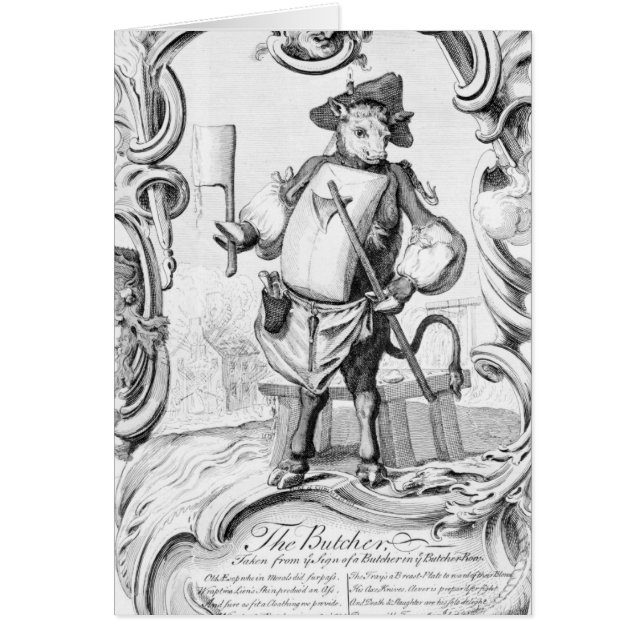 El carnicero, publicado 1746 (Frente)