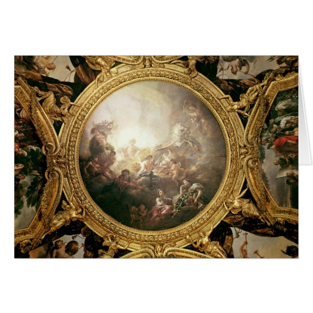 El carro de Apolo, pintura del techo (Anverso (Horizontal))