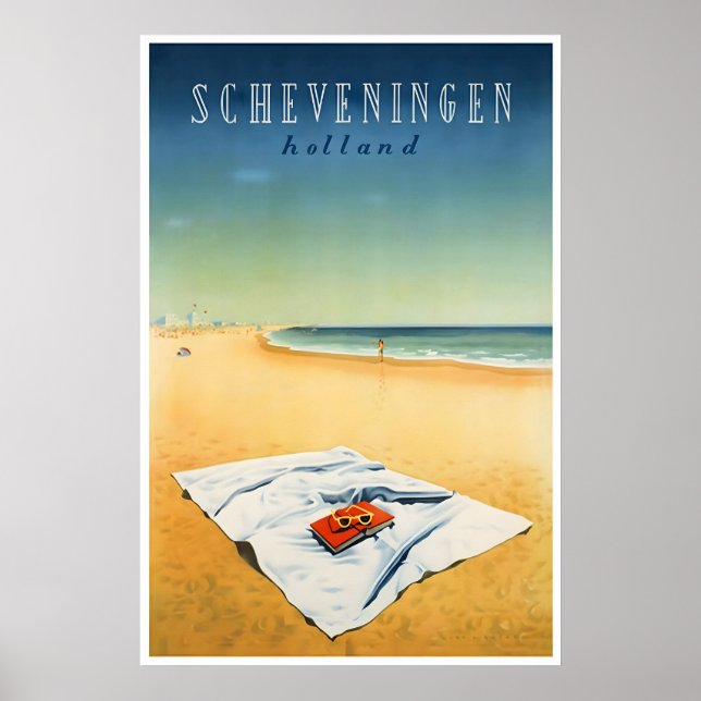 El cartel de La Haya Scheveningen Impresión de via (Frente)
