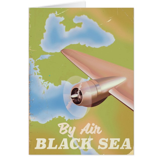 El cartel de viaje del mar Negro (Frente)