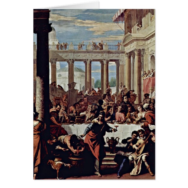 El casarse en Cana de Sebastiano Ricci (Frente)